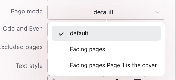 Add PDF page numbers-Facing pages, Page 1 is the cover