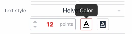 Add PDF page numbers - Font Size & Color & Background
