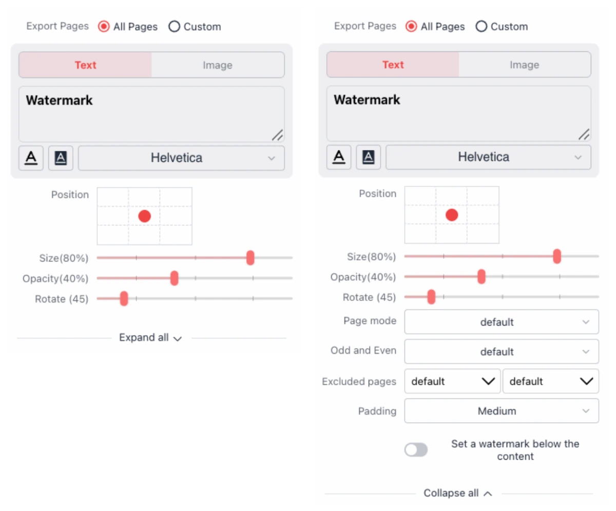 Add Watermark to PDF - Precision Control