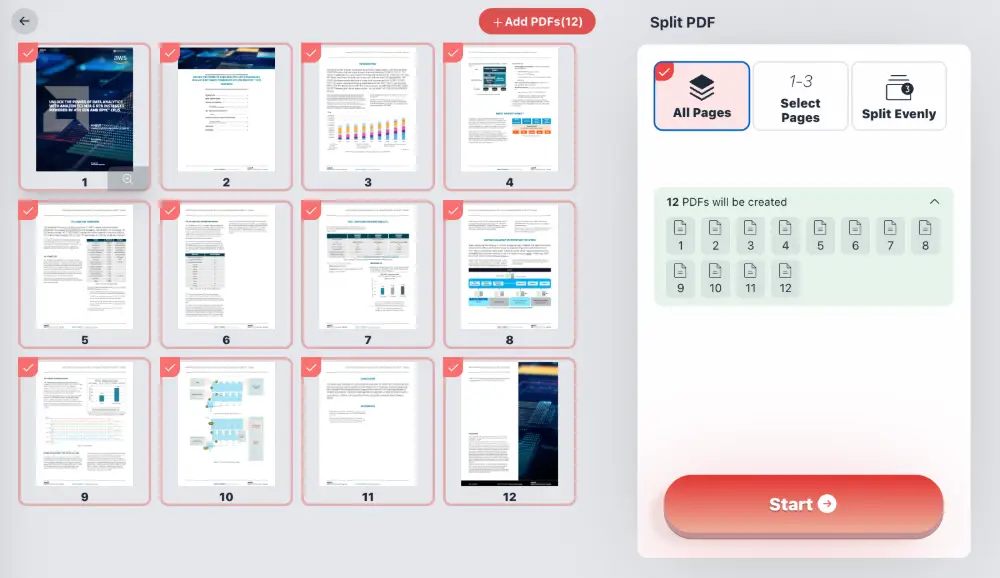 Extract PDF All Pages