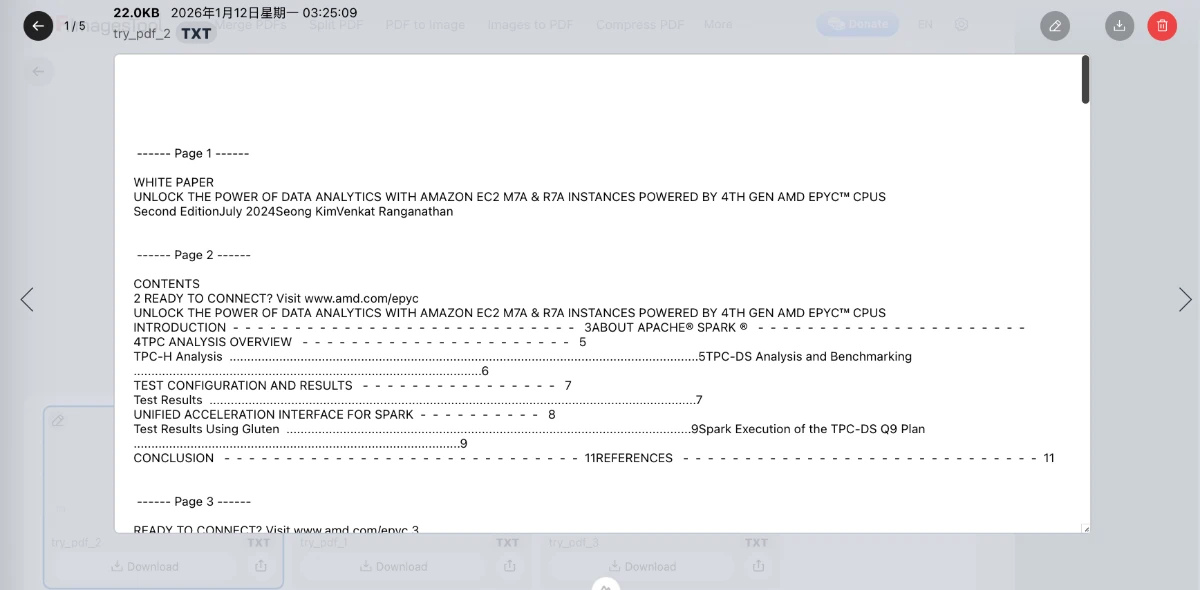 معاينة ملف txt