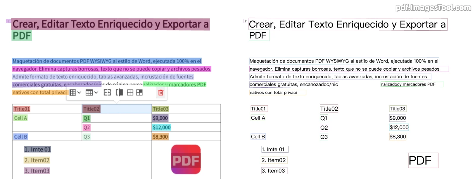 Demostración de OCR de PDF escaneado en español
