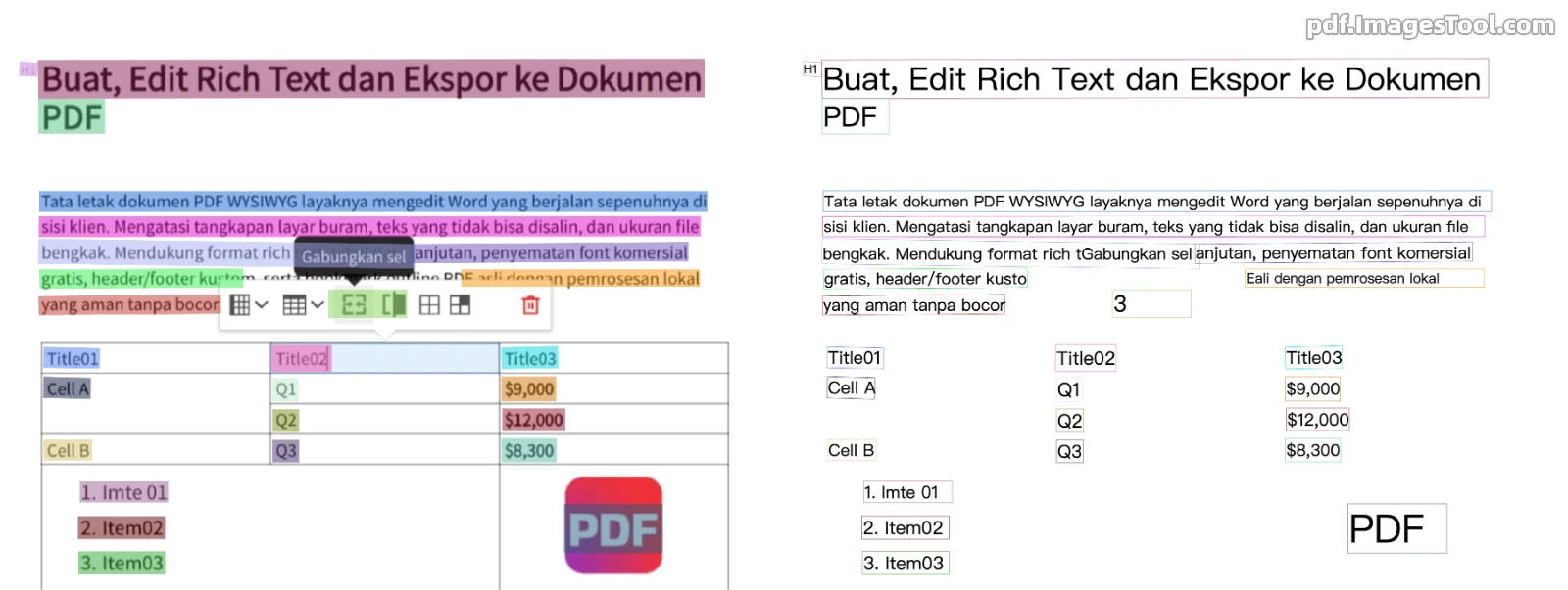 Demo OCR PDF Pindaian Bahasa Indonesia