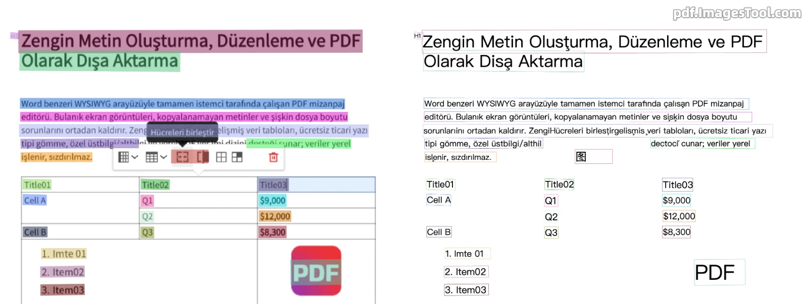 Türkçe Taranmış PDF OCR Demosu